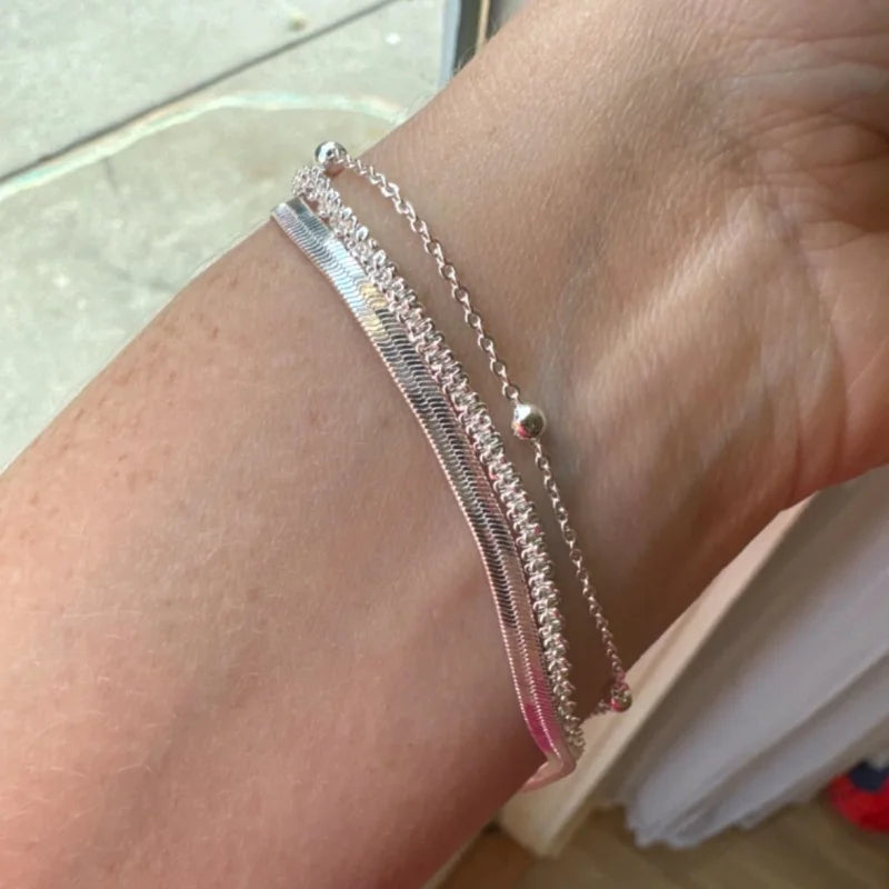 Nero Cuff Bracelet — Unisex Platinum Stainless Steel Bangle