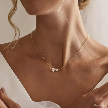 CCGOOD 18K Gold Plated Stainless Steel Necklace Natural Pearl Choker for Women Minimalist Dainty Jewelry Everyday Hypoallergenic